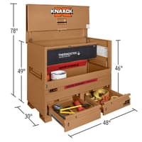 Knaack Storagemaster Piano Box with Junk Trunk and ThermoSteel, Model 89-DH